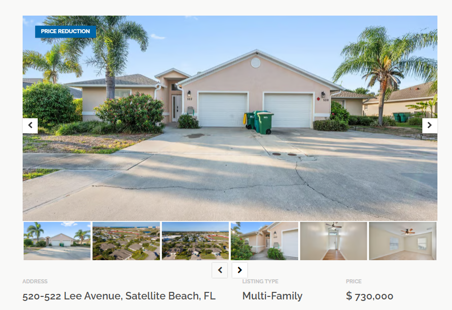 Satellite Beach duplex for sale