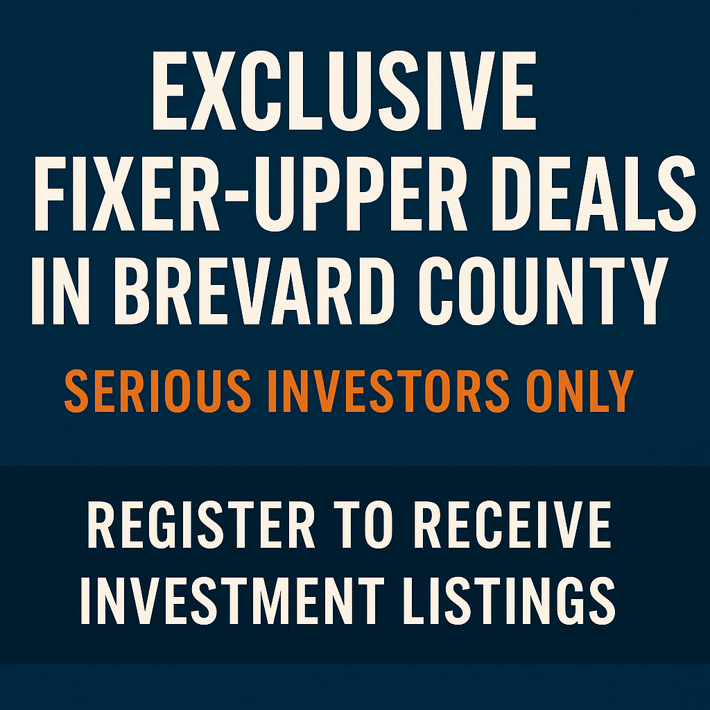 Serious About Investment Properties? Gain Insider Access on the Space Coast