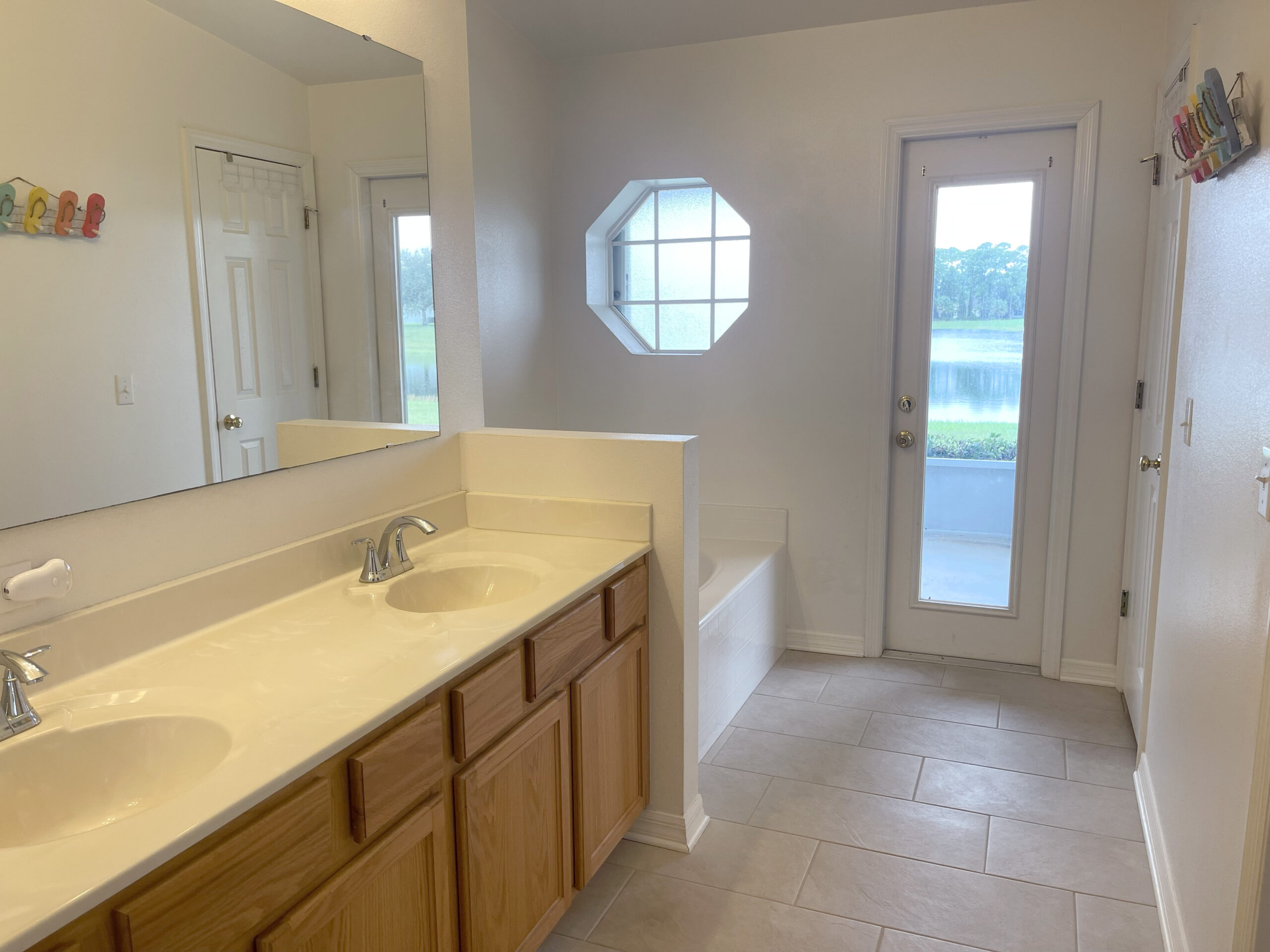 Palm Bay Lakefront Home Master Bath